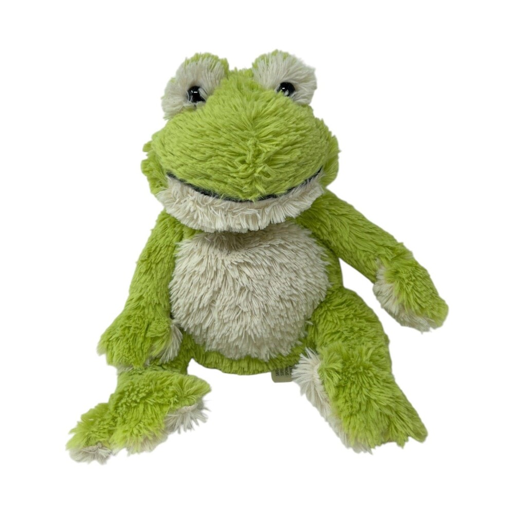 Warmies Plush Frog Green Cream 8 in Microwaveable Lavender Scented